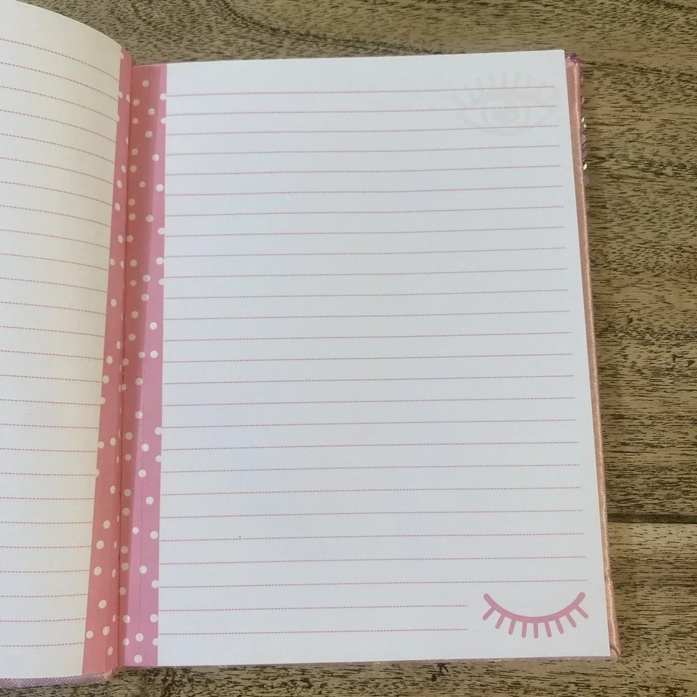Pen + Gear Notepad Lined Journal Lot Of 2 And Sequin Cover